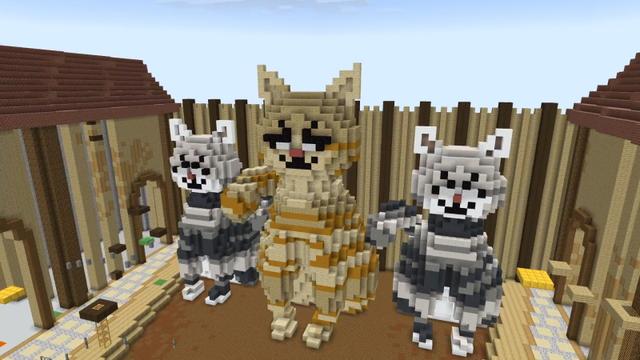Screenshot of the Minecraft Bedrock Marketplace product Escape The Cat created by CubeCraft Games.