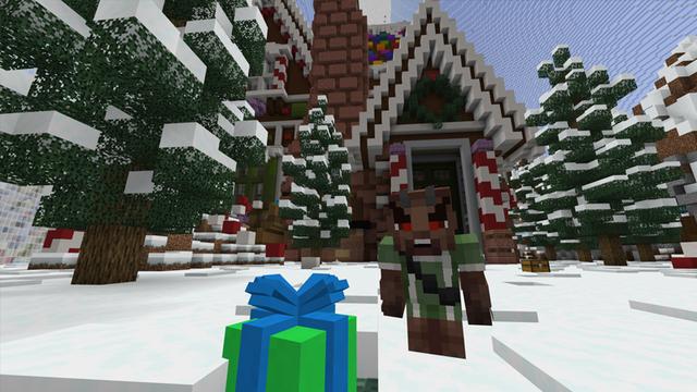 Screenshot of the Minecraft Bedrock Marketplace product Exploding Snowballs created by CubeCraft Games.