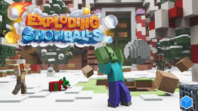 Thumbnail of the Minecraft Bedrock Marketplace product Exploding Snowballs created by CubeCraft Games.