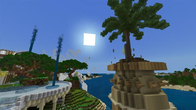 Screenshot of the Minecraft Bedrock Marketplace product Fallen Paradise created by CubeCraft Games.