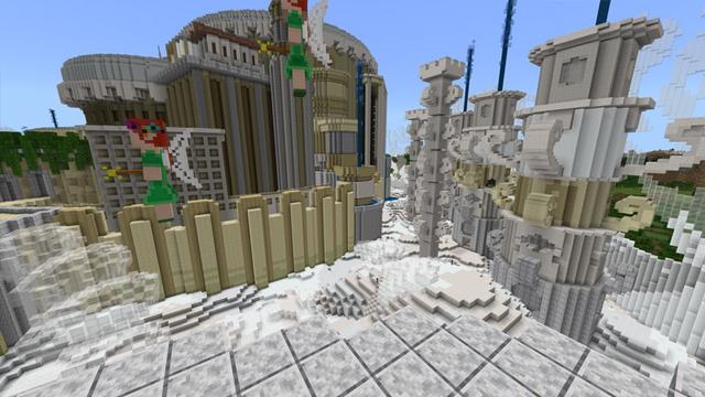 Screenshot of the Minecraft Bedrock Marketplace product Fallen Paradise created by CubeCraft Games.