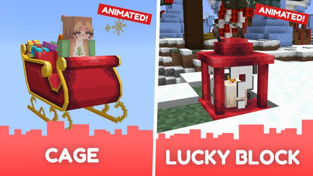 Screenshot of the Minecraft Bedrock Marketplace product Festive Bundle created by CubeCraft Games.