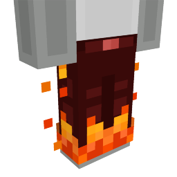 Thumbnail of the Minecraft Bedrock Marketplace product Flaming Red Pants created by CubeCraft Games.