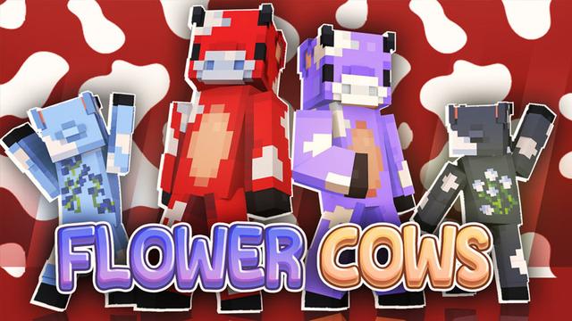 Thumbnail of the Minecraft Bedrock Marketplace product Flower Cows created by CubeCraft Games.