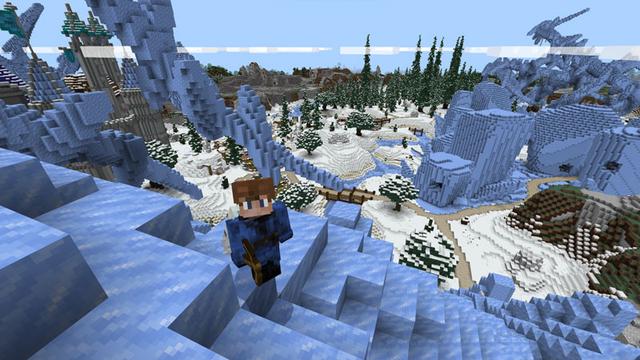 Screenshot of the Minecraft Bedrock Marketplace product Frostlands created by CubeCraft Games.