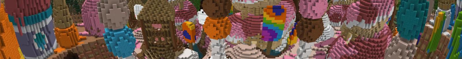 Panorama of the Minecraft Bedrock Marketplace product Frozen Treats created by CubeCraft Games.