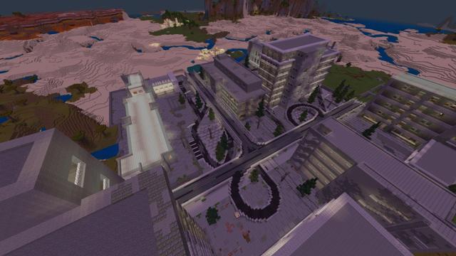 Screenshot of the Minecraft Bedrock Marketplace product Ghost Bikers created by CubeCraft Games.