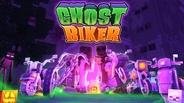 Thumbnail of the Minecraft Bedrock Marketplace product Ghost Bikers created by CubeCraft Games.