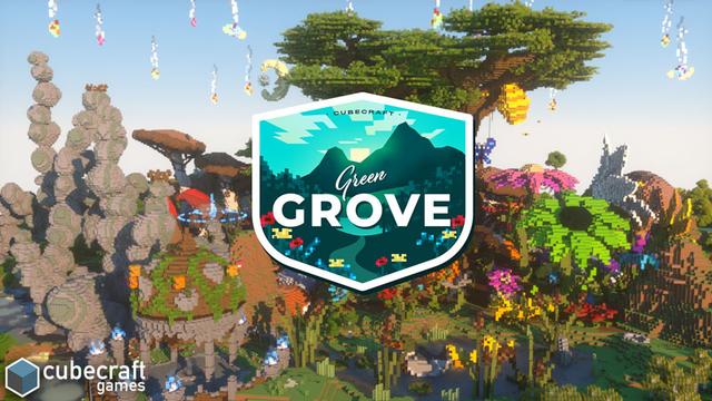 Thumbnail of the Minecraft Bedrock Marketplace product Bosquet vert created by CubeCraft Games.