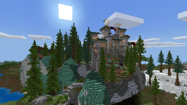 Screenshot of the Minecraft Bedrock Marketplace product Hacker Keep created by CubeCraft Games.