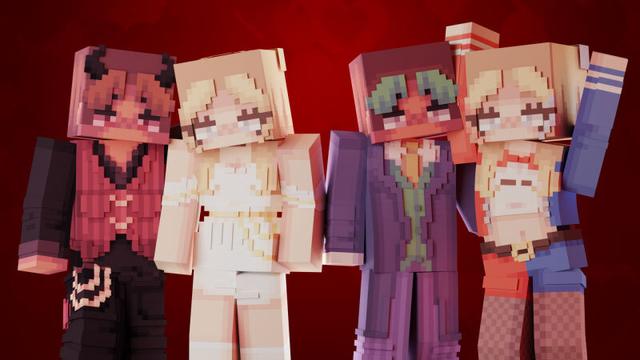 Thumbnail of the Minecraft Bedrock Marketplace product Halloween Couple created by CubeCraft Games.