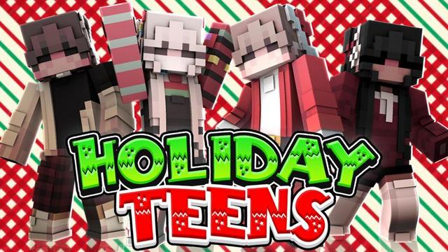Thumbnail of the Minecraft Bedrock Marketplace product Holiday Teens created by CubeCraft Games.