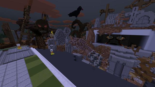 Screenshot of the Minecraft Bedrock Marketplace product Horror House created by CubeCraft Games.