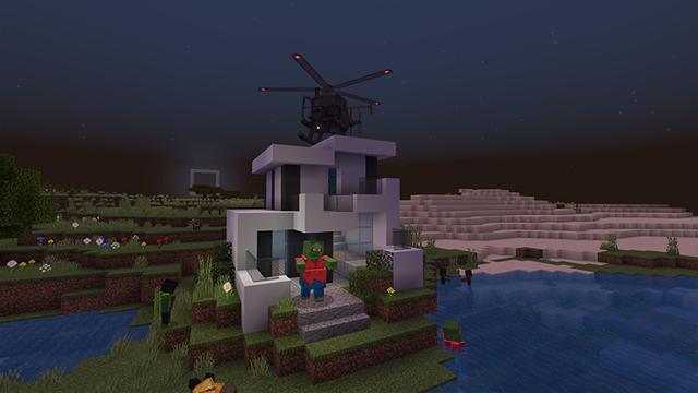 Screenshot of the Minecraft Bedrock Marketplace product Horror Mode created by CubeCraft Games.