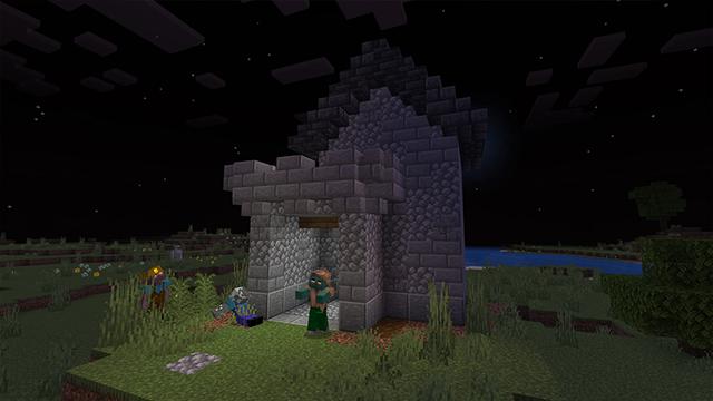 Screenshot of the Minecraft Bedrock Marketplace product Horror Mode created by CubeCraft Games.