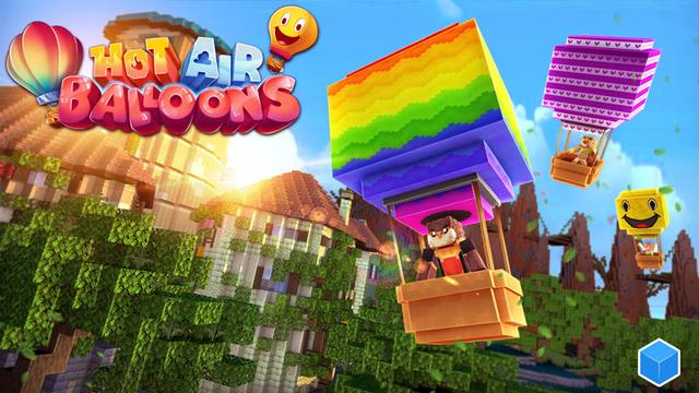 Thumbnail of the Minecraft Bedrock Marketplace product Hot Air Balloons created by CubeCraft Games.