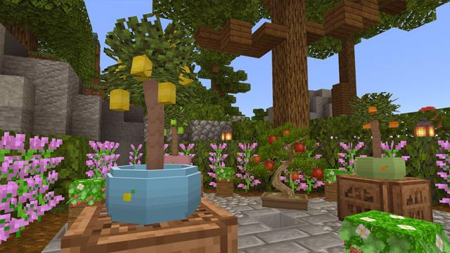 Screenshot of the Minecraft Bedrock Marketplace product House Plants created by CubeCraft Games.