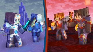 Thumbnail of the Minecraft Bedrock Marketplace product Ice and Fire created by CubeCraft Games.