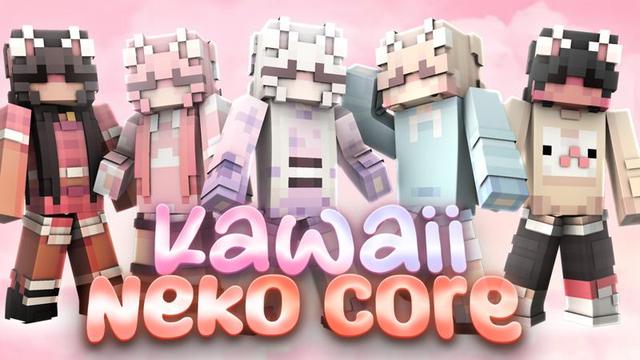 Thumbnail of the Minecraft Bedrock Marketplace product Kawaii Neko Core created by CubeCraft Games.