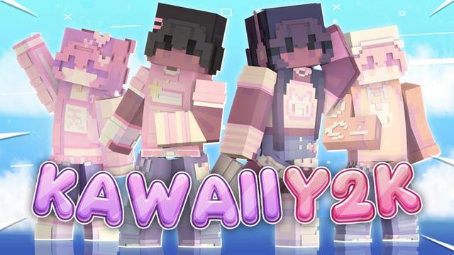 Thumbnail of the Minecraft Bedrock Marketplace product Kawaii Y2K created by CubeCraft Games.