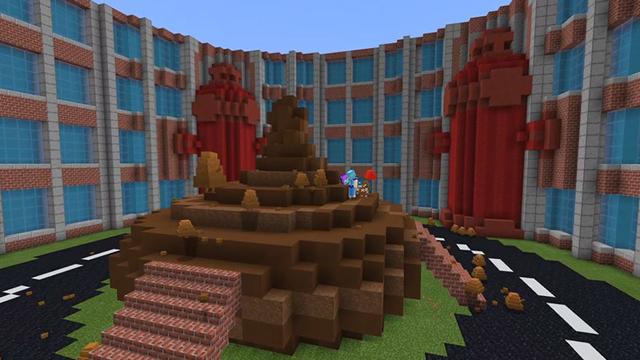 Screenshot of the Minecraft Bedrock Marketplace product King of the Poo created by CubeCraft Games.