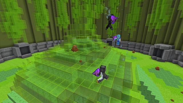 Screenshot of the Minecraft Bedrock Marketplace product King of the Poo created by CubeCraft Games.