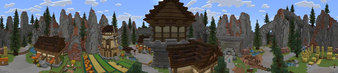 Panorama of the Minecraft Bedrock Marketplace product Level Up! created by CubeCraft Games.
