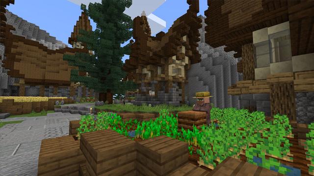Screenshot of the Minecraft Bedrock Marketplace product Little Town created by CubeCraft Games.