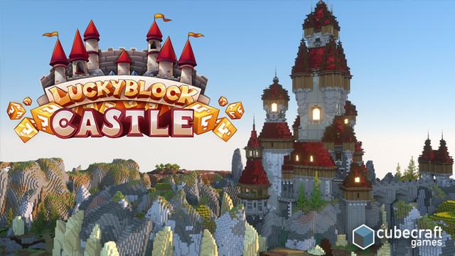 Thumbnail of the Minecraft Bedrock Marketplace product Lucky Block Castle created by CubeCraft Games.