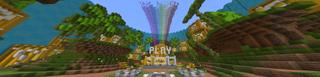Panorama of the Minecraft Bedrock Marketplace product Lucky Block Race created by CubeCraft Games.