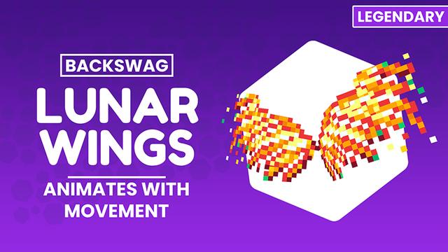 Thumbnail of the Minecraft Bedrock Marketplace product Lunar Wings - Backswag created by CubeCraft Games.