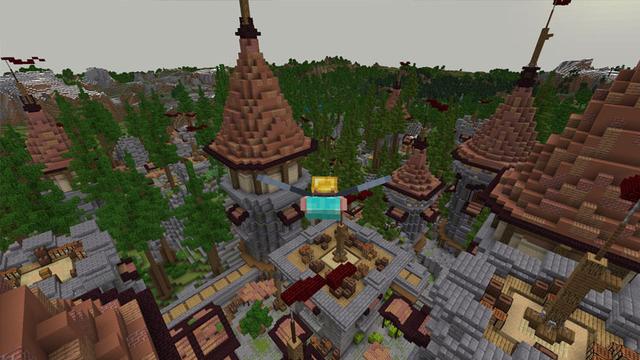 Screenshot of the Minecraft Bedrock Marketplace product Medieval Castle created by CubeCraft Games.