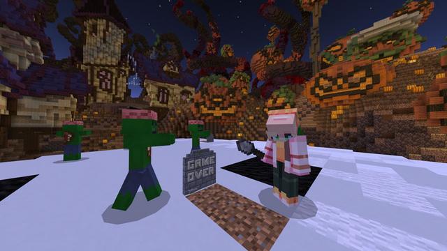 Screenshot of the Minecraft Bedrock Marketplace product MinerWare: Horror created by CubeCraft Games.