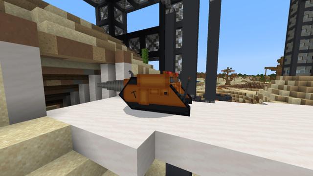 Screenshot of the Minecraft Bedrock Marketplace product Mining Machines created by CubeCraft Games.