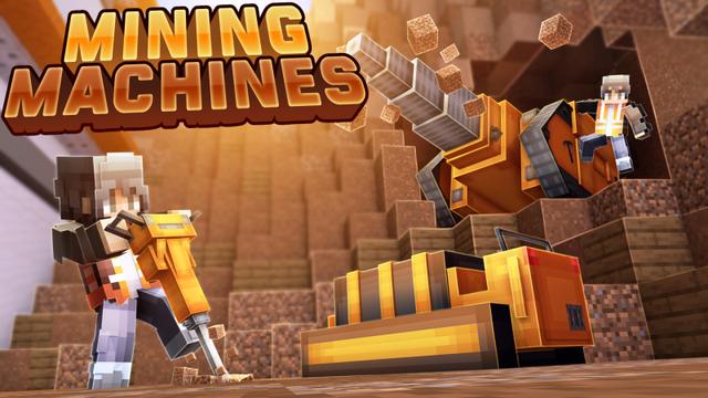 Thumbnail of the Minecraft Bedrock Marketplace product Mining Machines created by CubeCraft Games.