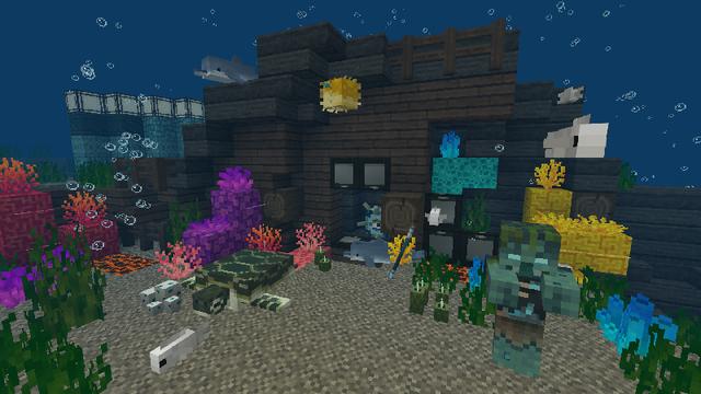 Screenshot of the Minecraft Bedrock Marketplace product Mizuno Craft created by CubeCraft Games.