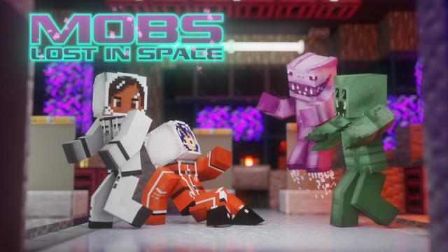 Thumbnail of the Minecraft Bedrock Marketplace product Mobs Lost in Space created by CubeCraft Games.