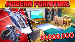 Thumbnail of the Minecraft Bedrock Marketplace product Modern Furniture created by CubeCraft Games.