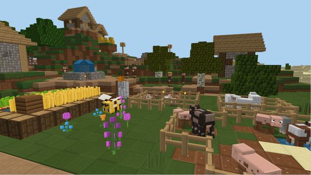 Screenshot of the Minecraft Bedrock Marketplace product NEAT Texture Pack created by CubeCraft Games.