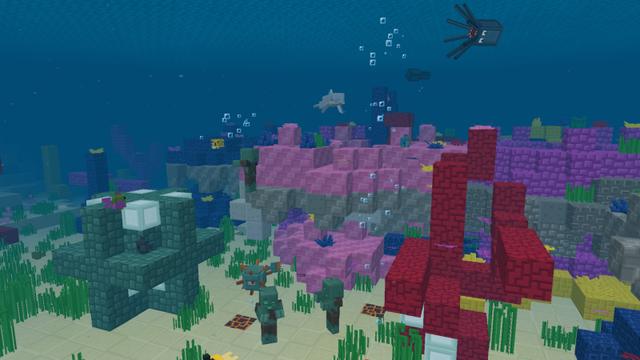 Screenshot of the Minecraft Bedrock Marketplace product NEAT Texture Pack created by CubeCraft Games.
