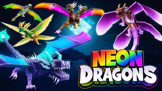 Thumbnail of the Minecraft Bedrock Marketplace product Neon Dragons created by CubeCraft Games.