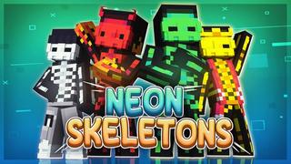Thumbnail of the Minecraft Bedrock Marketplace product Neon Skeletons created by CubeCraft Games.