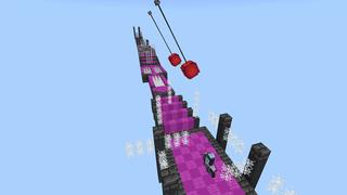 Screenshot of the Minecraft Bedrock Marketplace product Obby Bike created by CubeCraft Games.