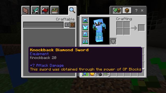 Screenshot of the Minecraft Bedrock Marketplace product OP Blocks created by CubeCraft Games.