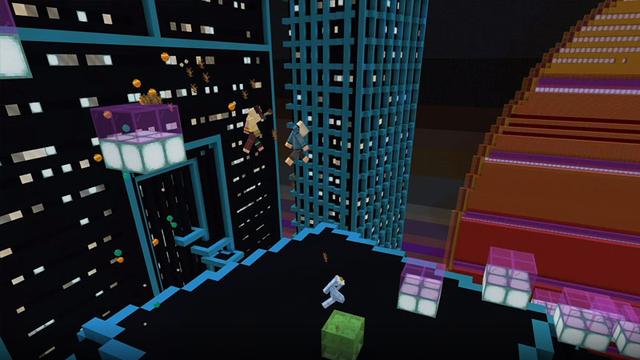 Screenshot of the Minecraft Bedrock Marketplace product Parkour Evolved created by CubeCraft Games.
