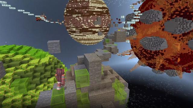 Screenshot of the Minecraft Bedrock Marketplace product Parkour Evolved created by CubeCraft Games.