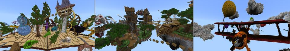Panorama of the Minecraft Bedrock Marketplace product Parkour: Levels created by CubeCraft Games.
