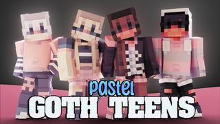 Thumbnail of the Minecraft Bedrock Marketplace product Pastel Goth Teens created by CubeCraft Games.