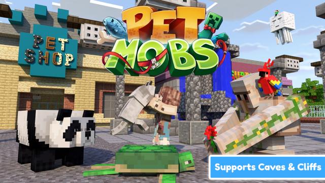 Thumbnail of the Minecraft Bedrock Marketplace product Pet Mobs created by CubeCraft Games.