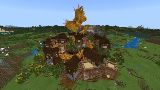 Screenshot of the Minecraft Bedrock Marketplace product Phoenix Curse created by CubeCraft Games.